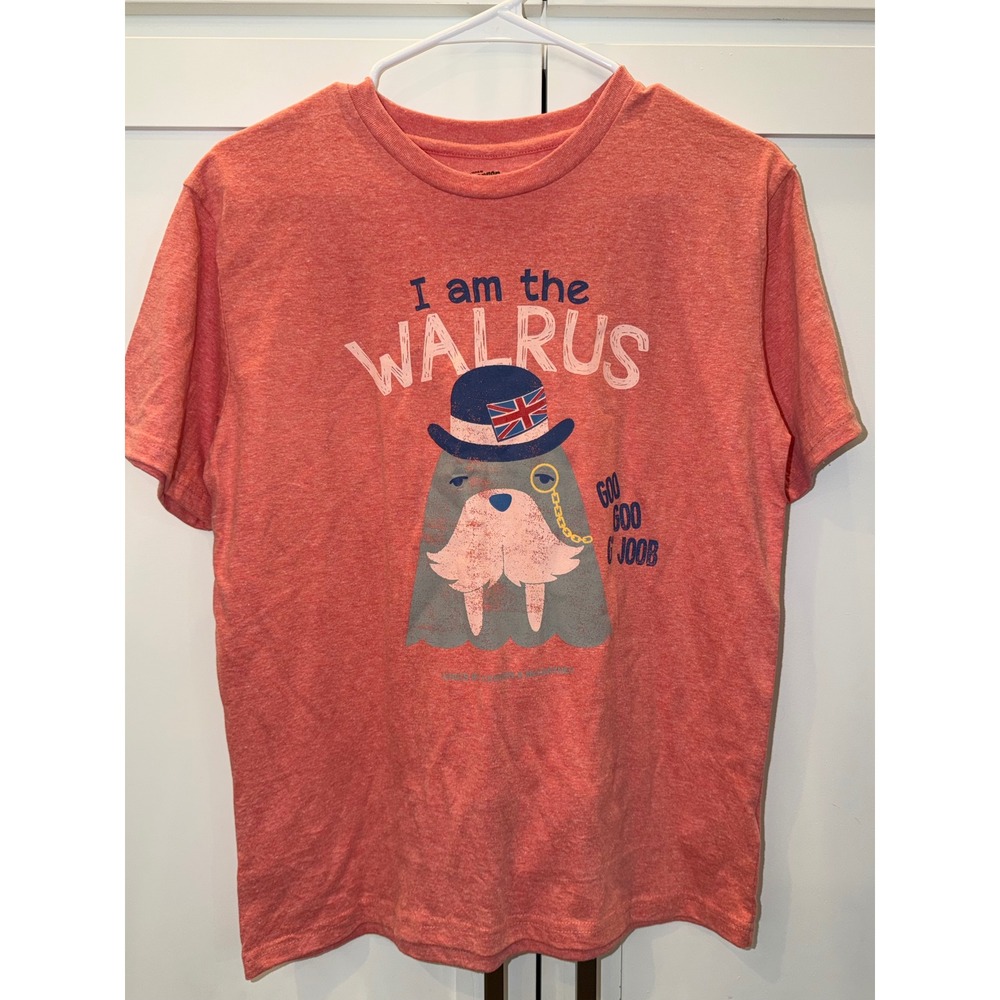 Lennon & McCartney I Am The Walrus Graphic Tee Kids 14-16 Orange Heather Shirt